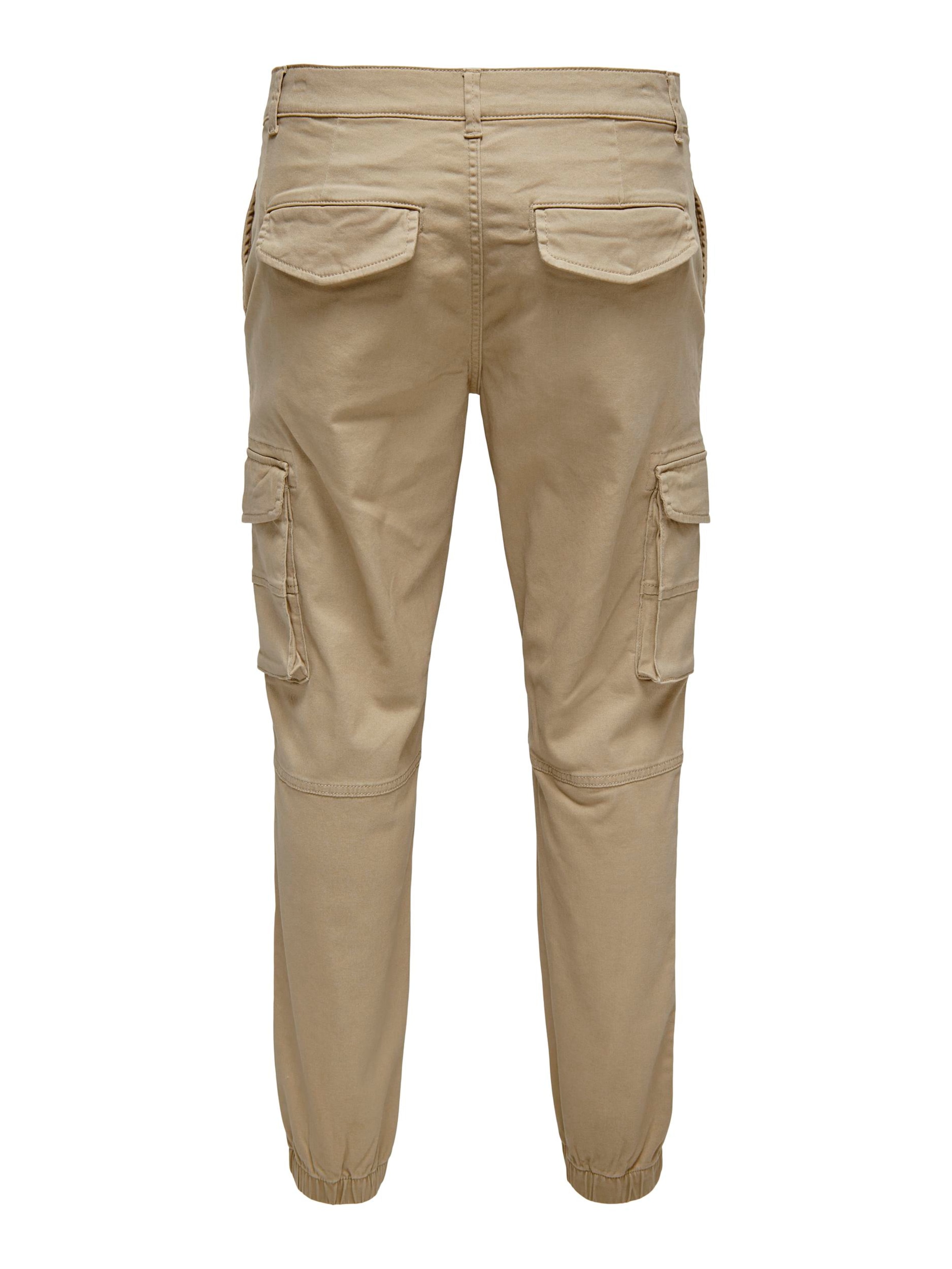 Only & Sons Liibuv Teksapüksid 'Carter', värv beež