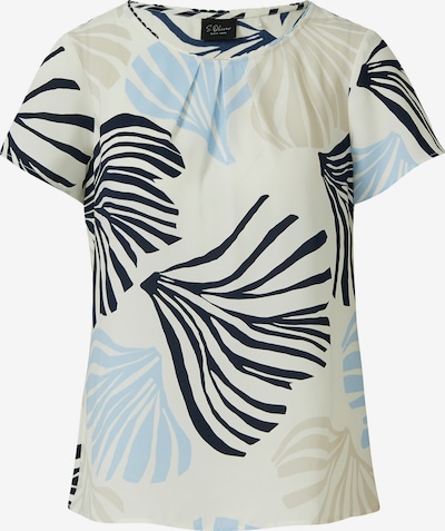 s.Oliver Bluza u boja pijeska / plava / siva / crna, Pregled proizvoda