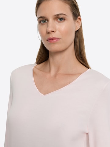 Hanro Nachthemd ' Cotton Silk ' in Pink