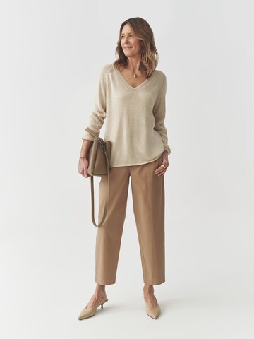 TATUUM Дънки Tapered Leg Панталон 'Darli' в бежово