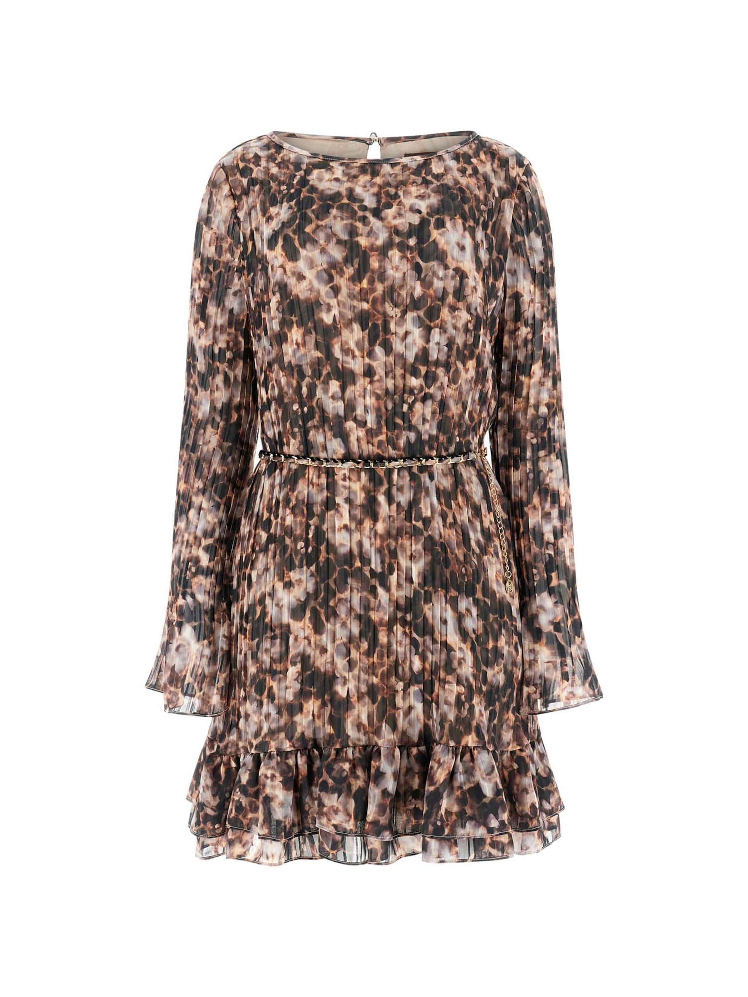 GUESS Jurk 'ILENIA' in Bruin: voorkant