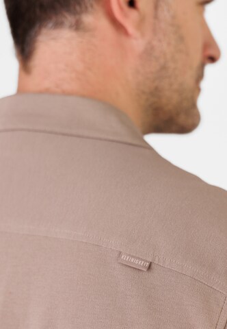 Kleinigkeit Regularny krój Koszula 'Relaxel Schulz' w kolorze szary