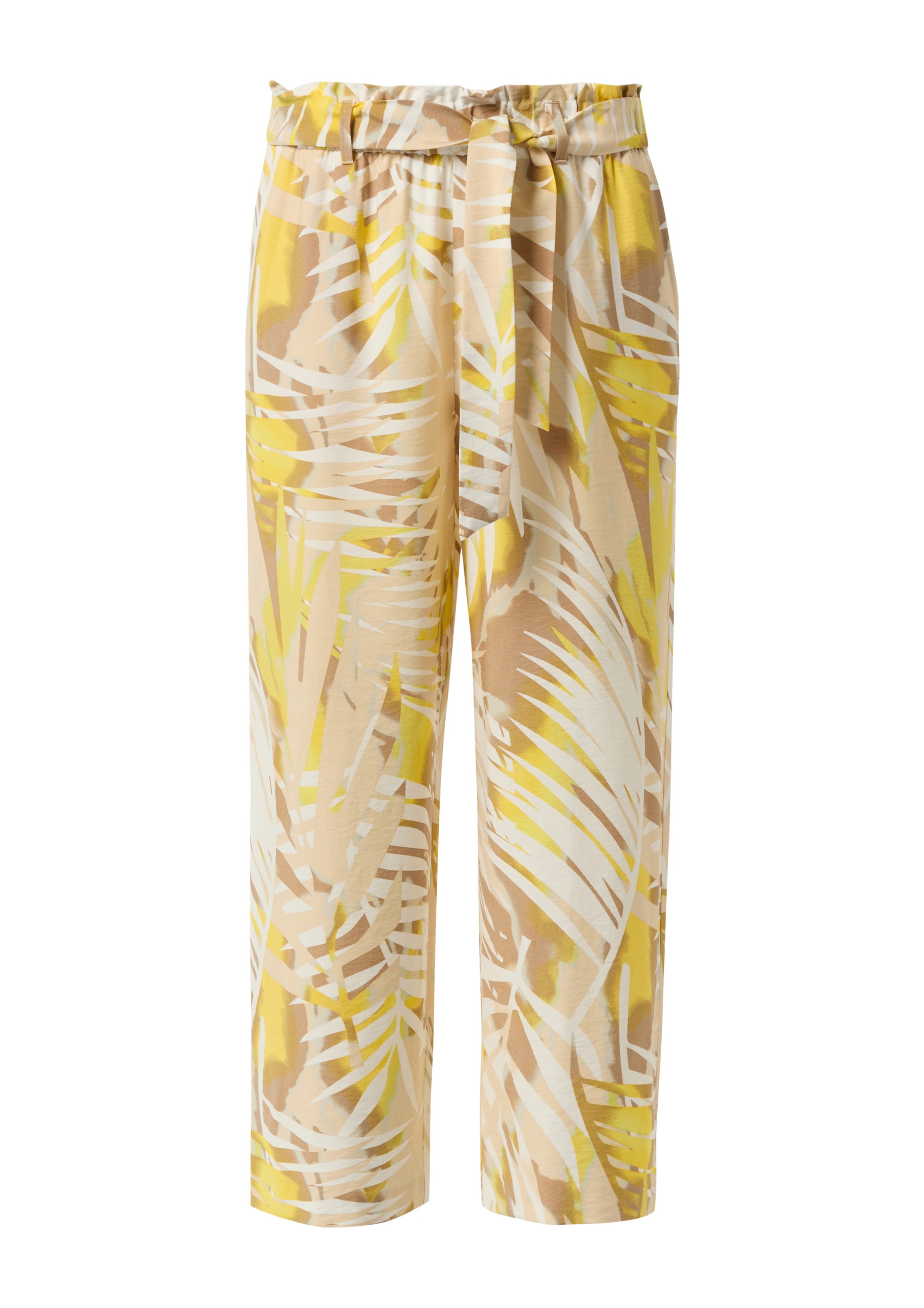 COMMA Regular Broek in Geel: voorkant