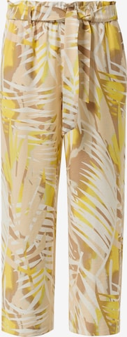 COMMA Regular Broek in Geel: voorkant