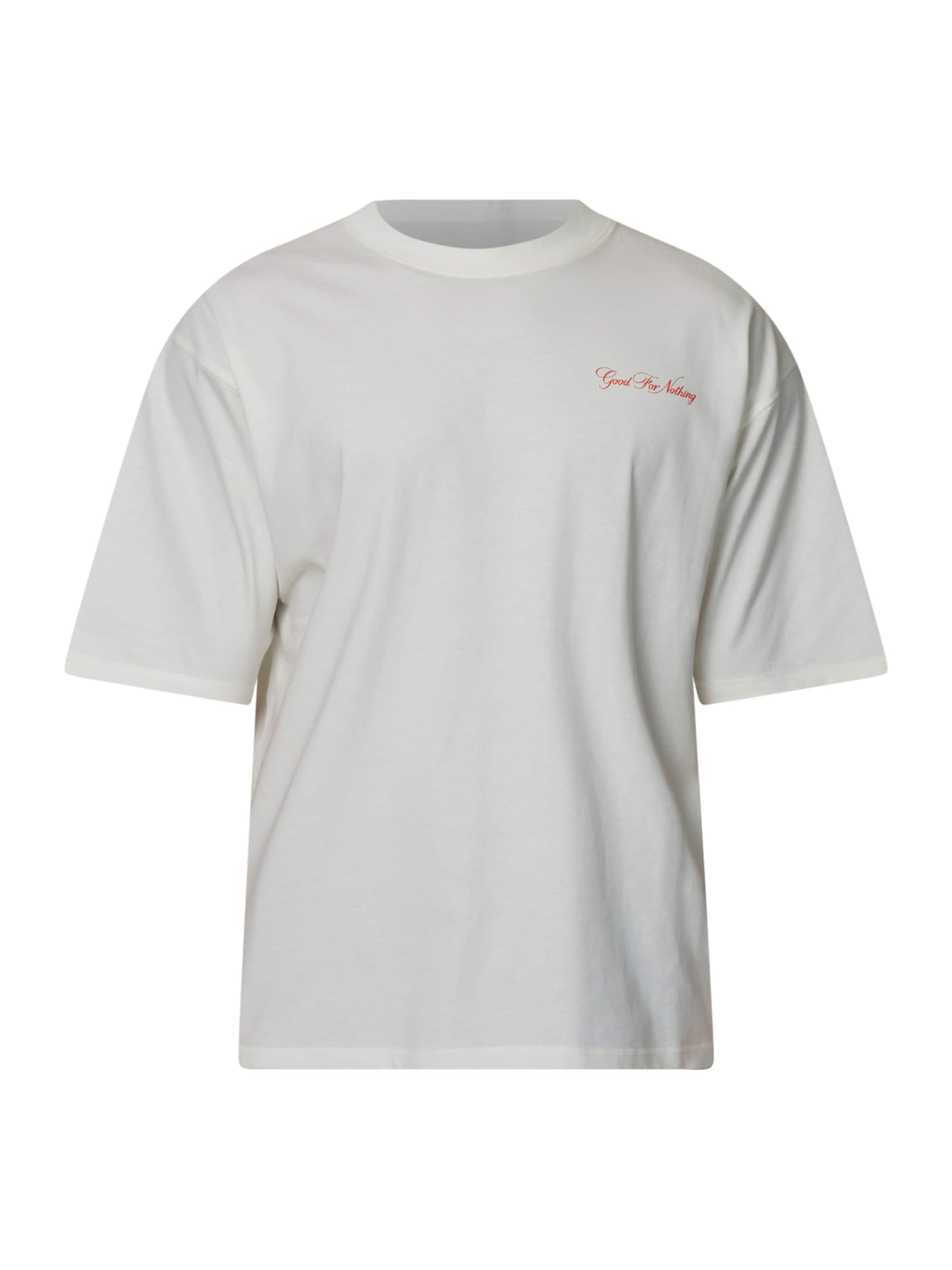 Good For Nothing Shirt in L in de kleur Azuur / Bloedrood / Wit, Productweergave