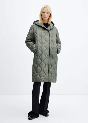 MANGO Between-Seasons Coat 'Gamba' in Green