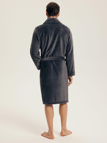 Henderson Short Bathrobe 'Nandu' in Grey