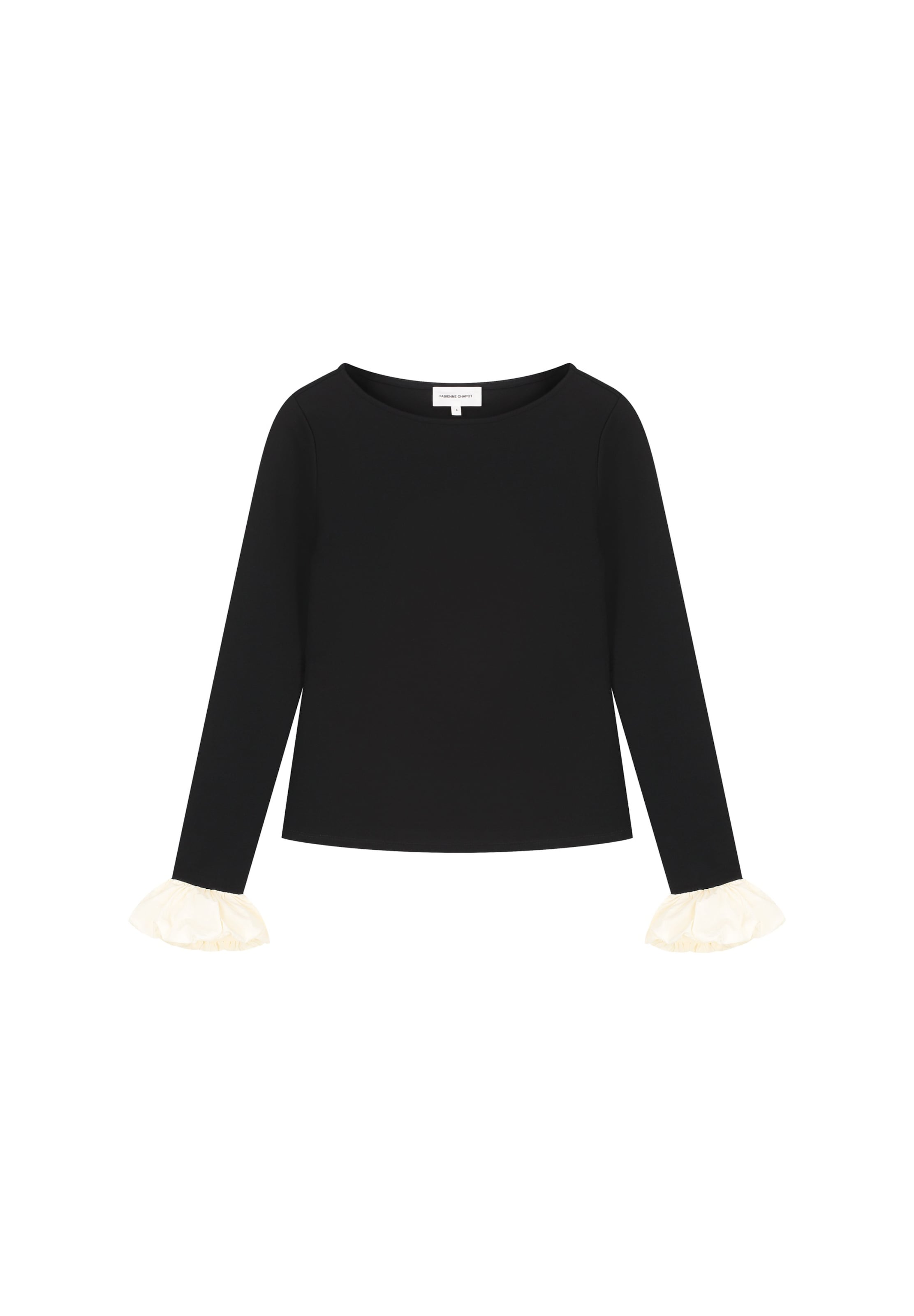 Fabienne Chapot Top in Zwart: voorkant
