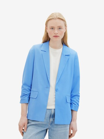 TOM TAILOR DENIM Blazer in Blue: front