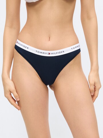 Tommy Hilfiger Underwear Thong in Blue: front