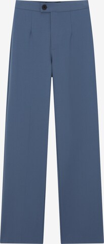 Pull&Bear Wide Leg Hose in Blau: predná strana