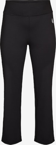 Bootcut Pantaloni sportivi 'SILJE' di Active by Zizzi in nero: frontale