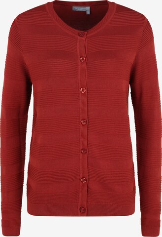 Fransa Knit Cardigan in Red: front