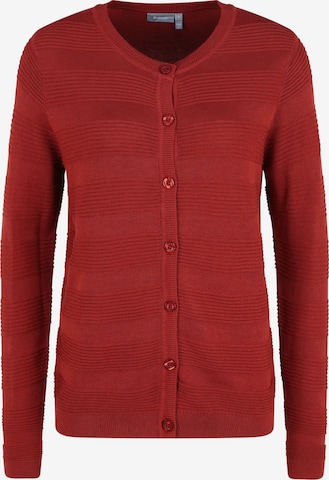 Fransa Knit Cardigan in Red: front