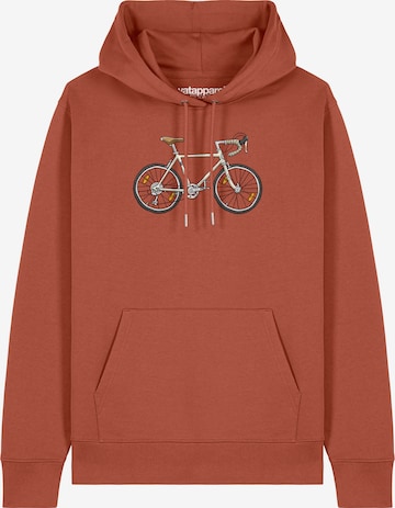 Sweat-shirt 'Doodle Bike' Watapparel en marron : devant
