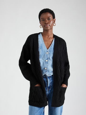 JDY Knit Cardigan 'BLISS' in Black: front