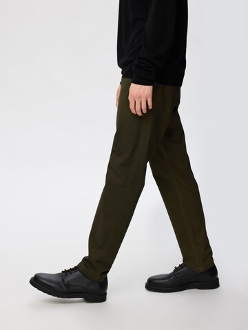 SELECTED HOMME Слим Брюки-чинос 'SLH175 Bill' в Зеленый