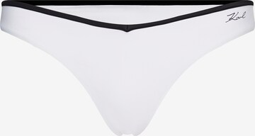 Karl Lagerfeld Bikini Bottoms in White: front