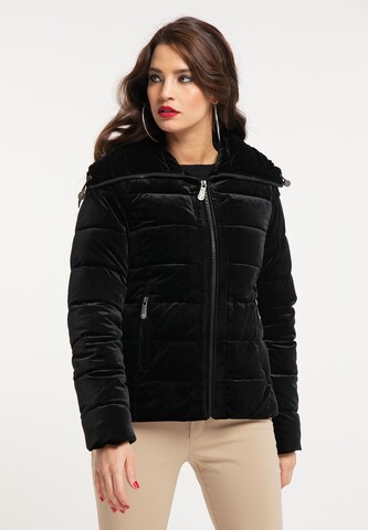 faina Between-season jacket in Black: front