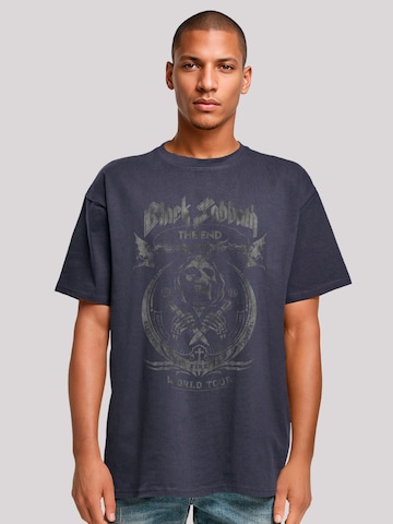 T-Shirt 'Black Sabbath The End World Tour' F4NT4STIC en bleu : devant