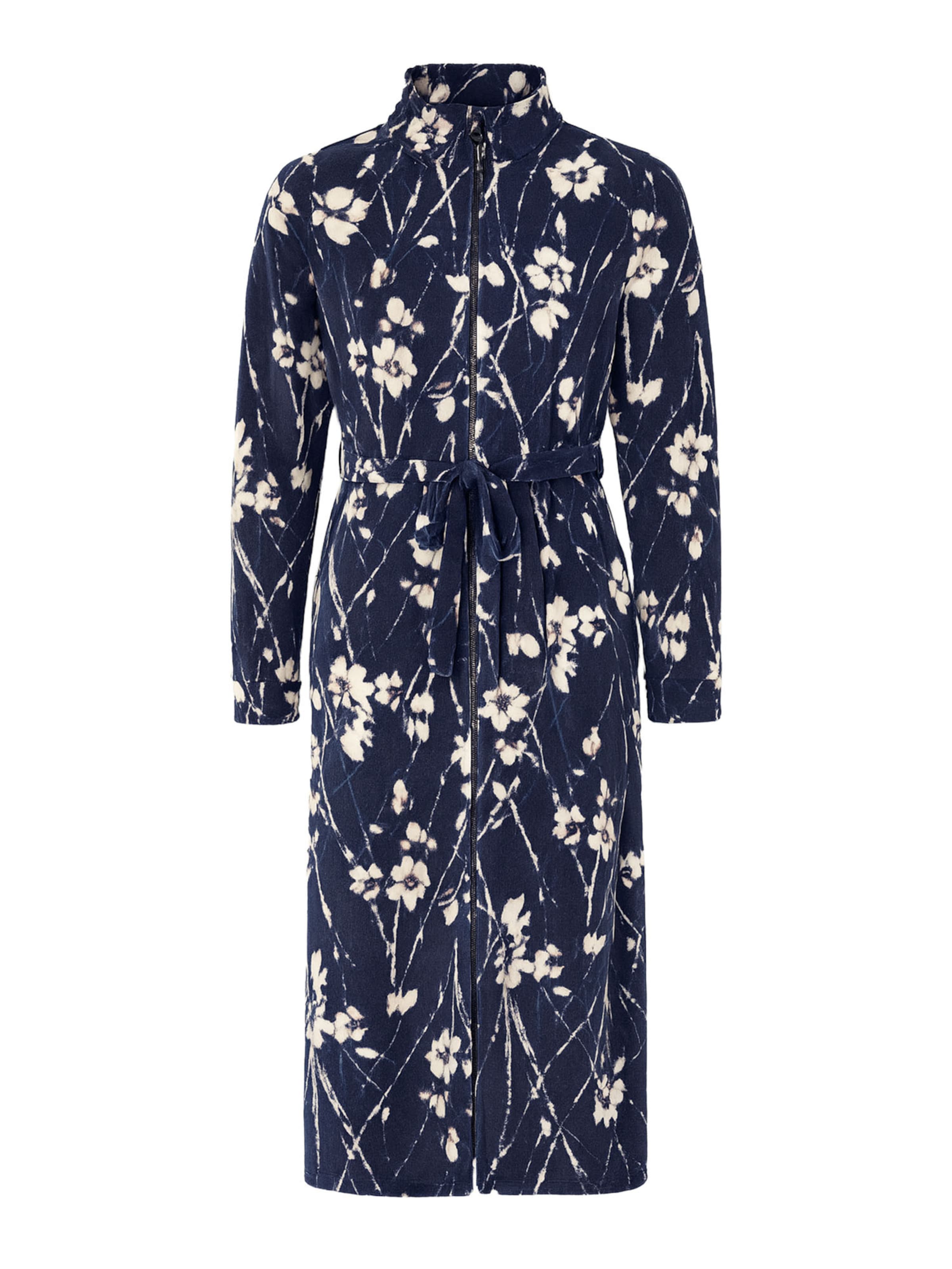 Peignoir long 'Classic' Goldenbay en bleu : devant