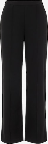 PIECESWide Leg/ Široke nogavice Hlače 'PCBOZZY' - crna boja: prednji dio