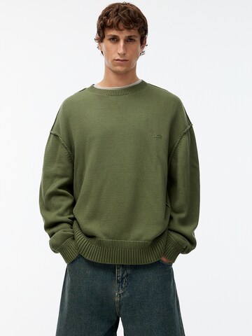 Pull-over Pull&Bear en vert : devant