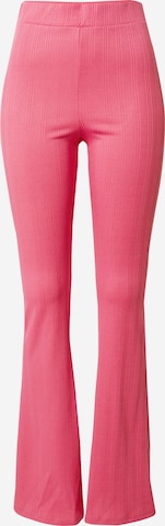 Flared Pantaloni 'SPLIT' di River Island in rosa: frontale