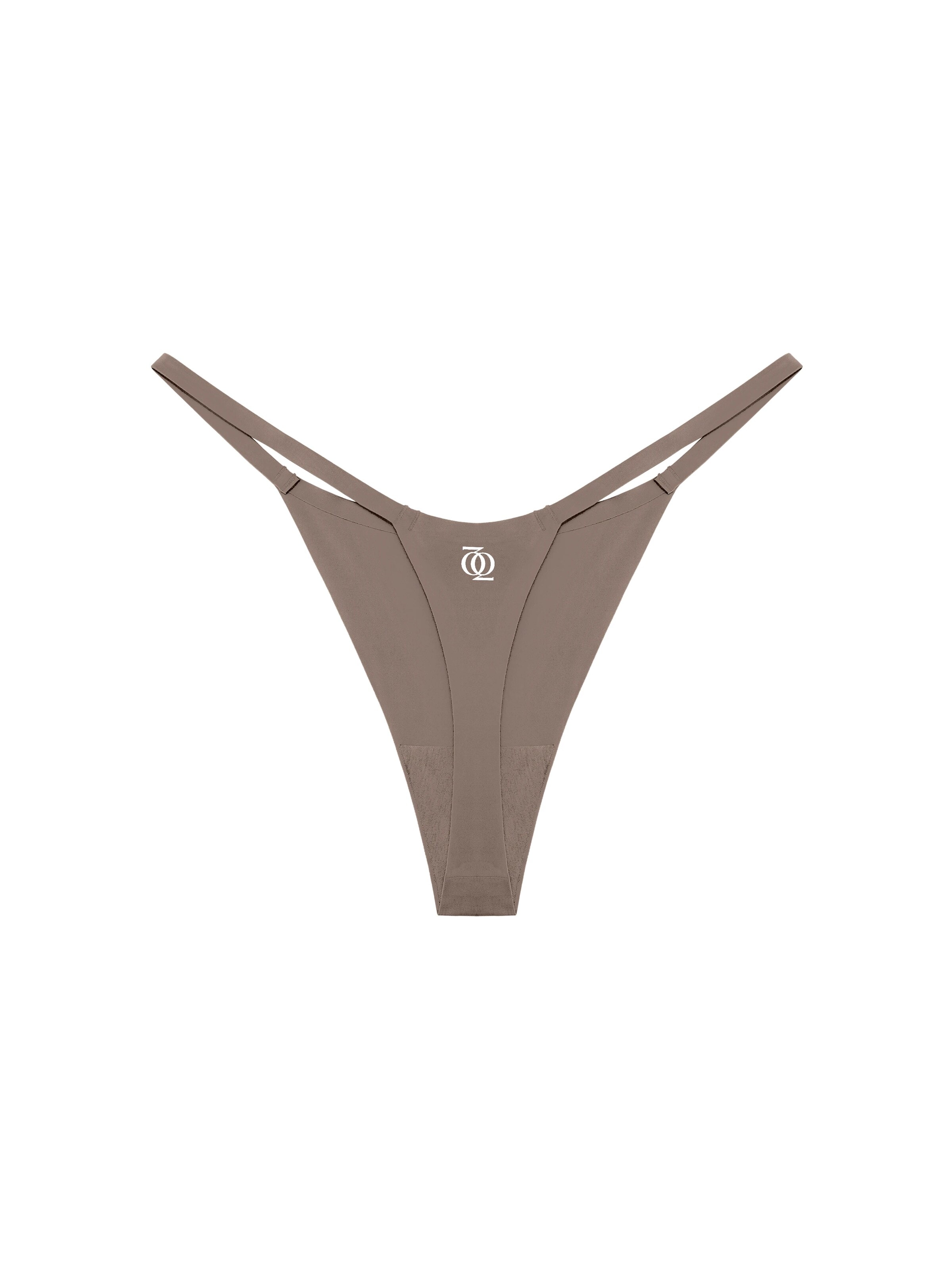GOD SAVE QUEENS String 'Second Skin G-String' in Bruin: voorkant