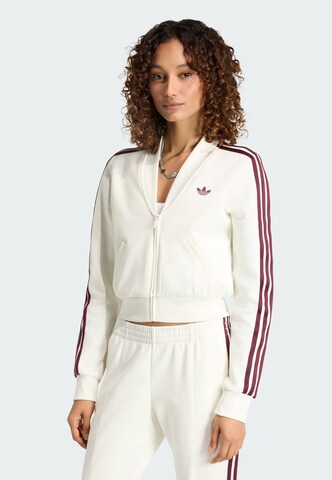 Veste de survêtement 'Superstar' ADIDAS ORIGINALS en blanc : devant