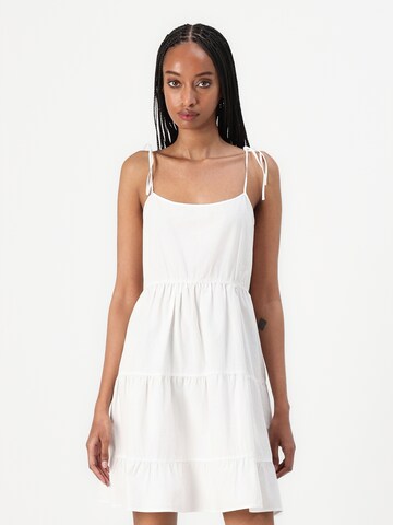 HUGO Kleid 'Karamela-1_B' in Weiß: Vorderseite