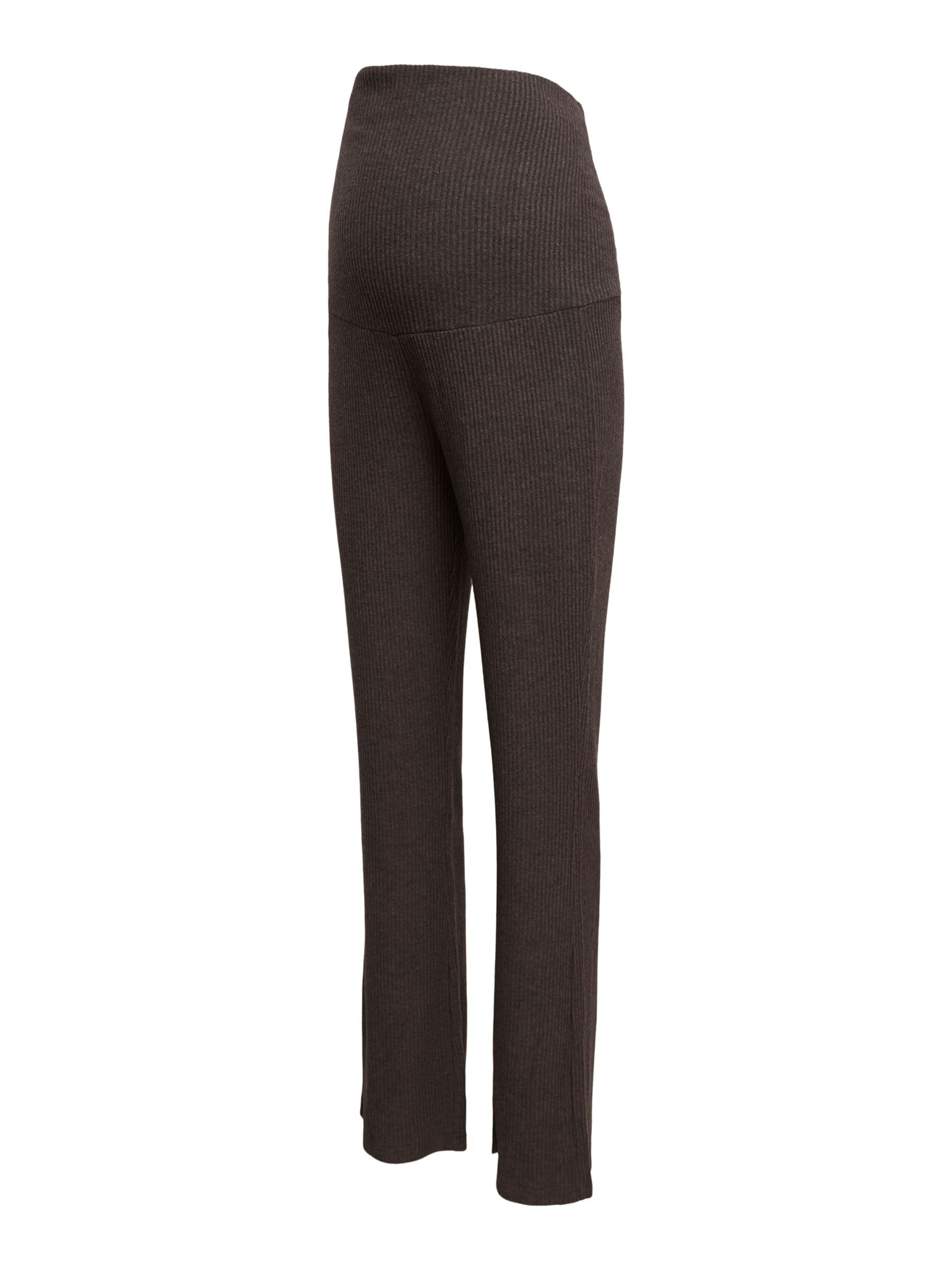Regular Pantalon 'MLAnnette' MAMALICIOUS en marron : devant