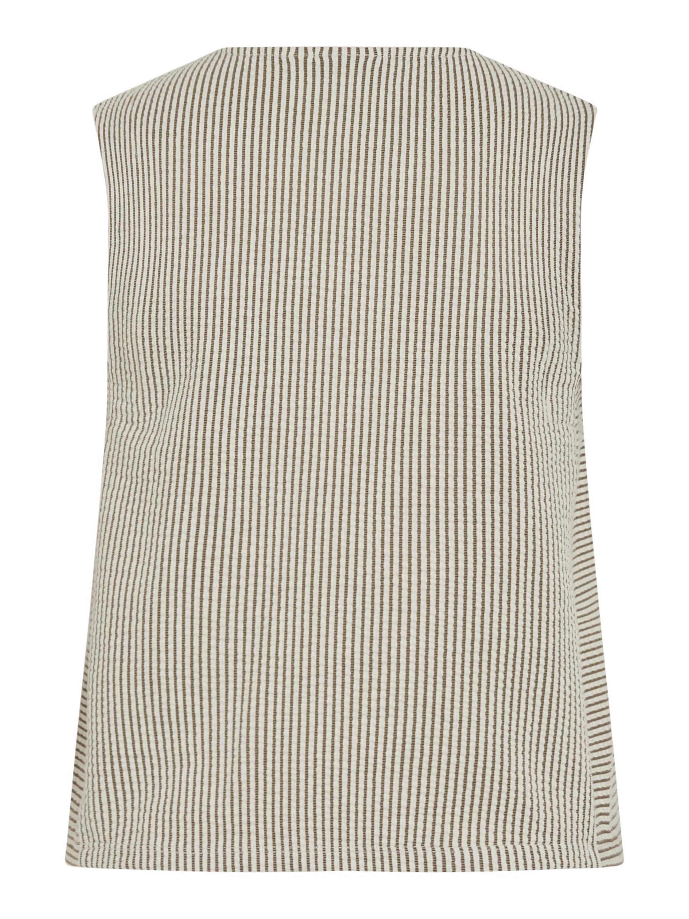 VILA - Top 'VIStriplo' en marrón