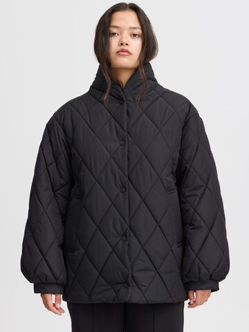 ICHI Between-Season Jacket ' HANSA JA2 ' in Black: front