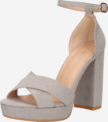 ABOUT YOU - Zapatos con plataforma 'Carina' en gris: frente