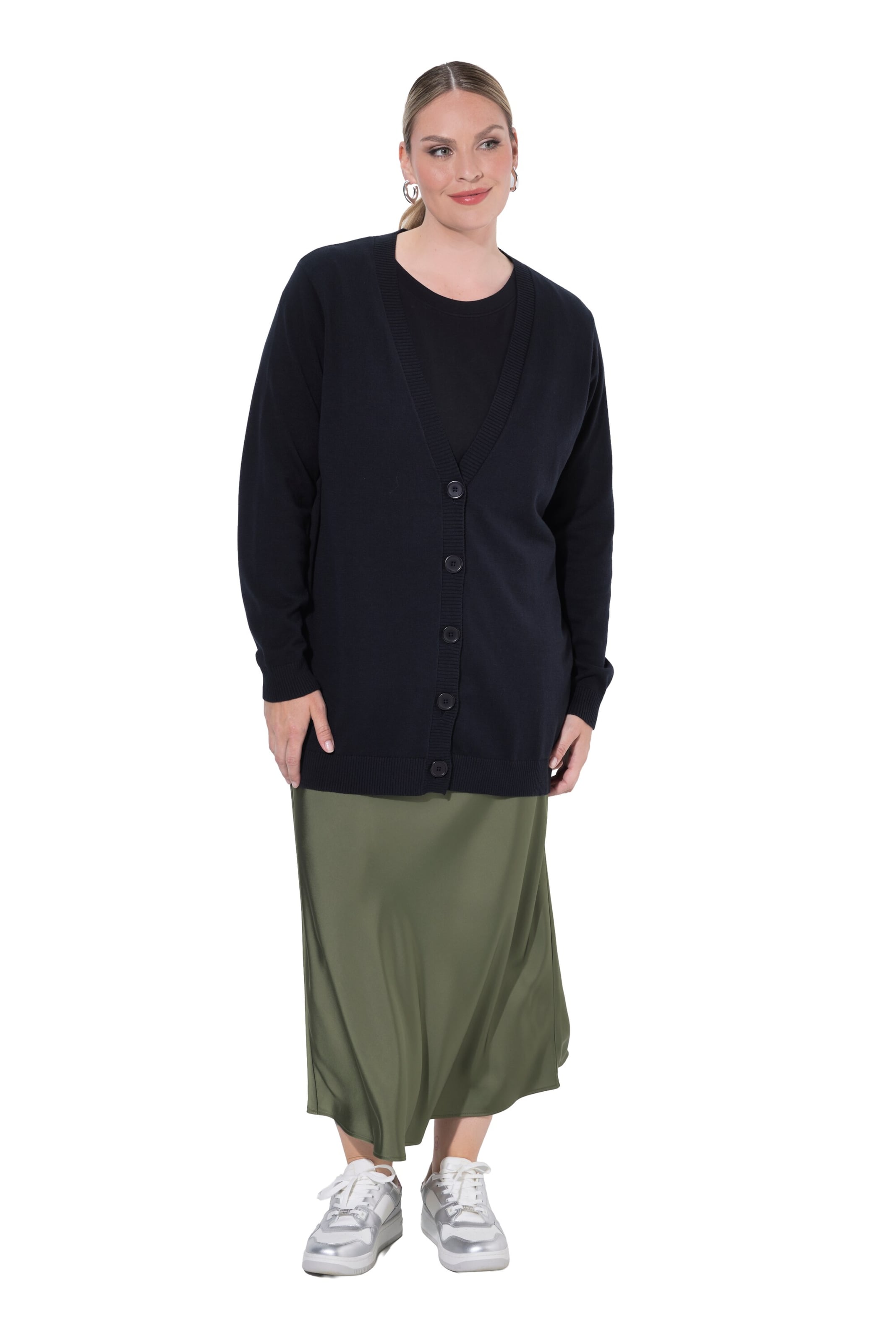 MIAMODA Knit cardigan in Black
