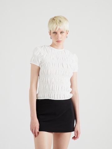 TOPSHOP Bluza | bela barva: sprednja stran