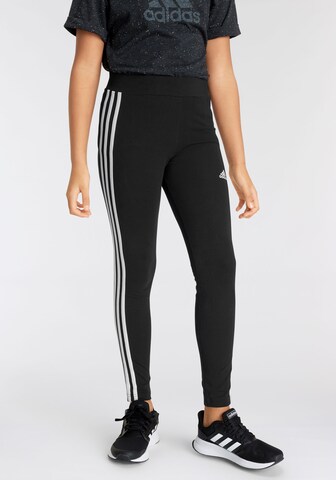 ADIDAS SPORTSWEAR Skinny Sports trousers 'Essentials' in Black: front