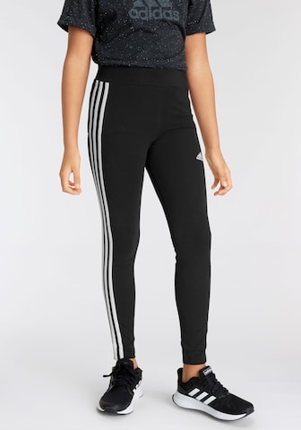 ADIDAS SPORTSWEAR Slim fit Workout Pants 'Essentials' in Black: front