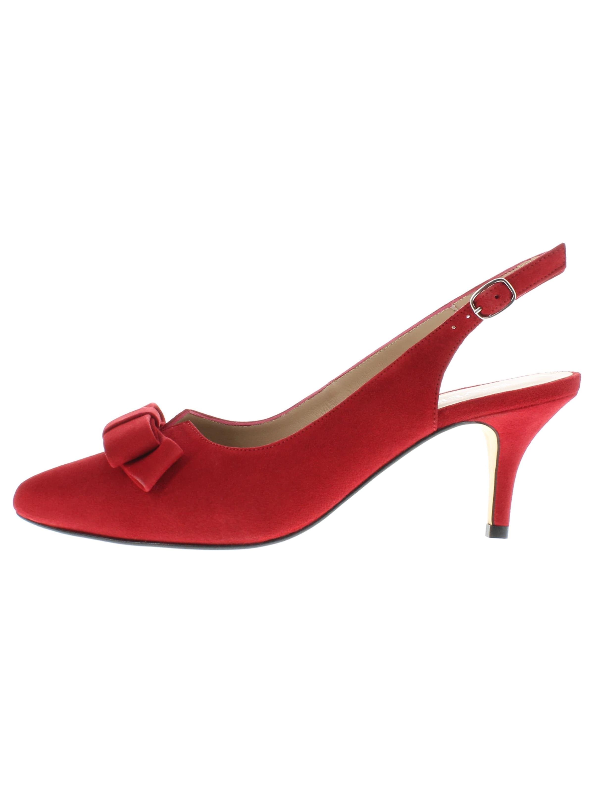 XAVER LUIS Schuhmanufaktur Slingback Pumps 'MINA' in Red, Item view
