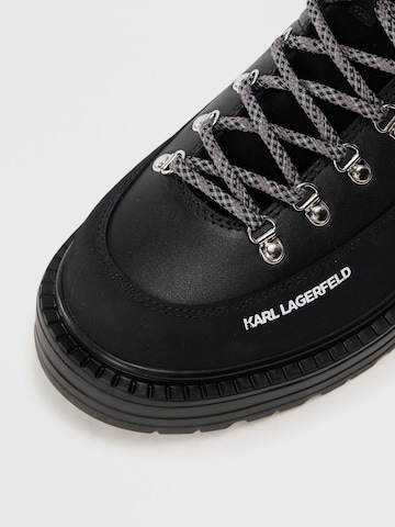 Karl Lagerfeld - Botas com atacadores em preto