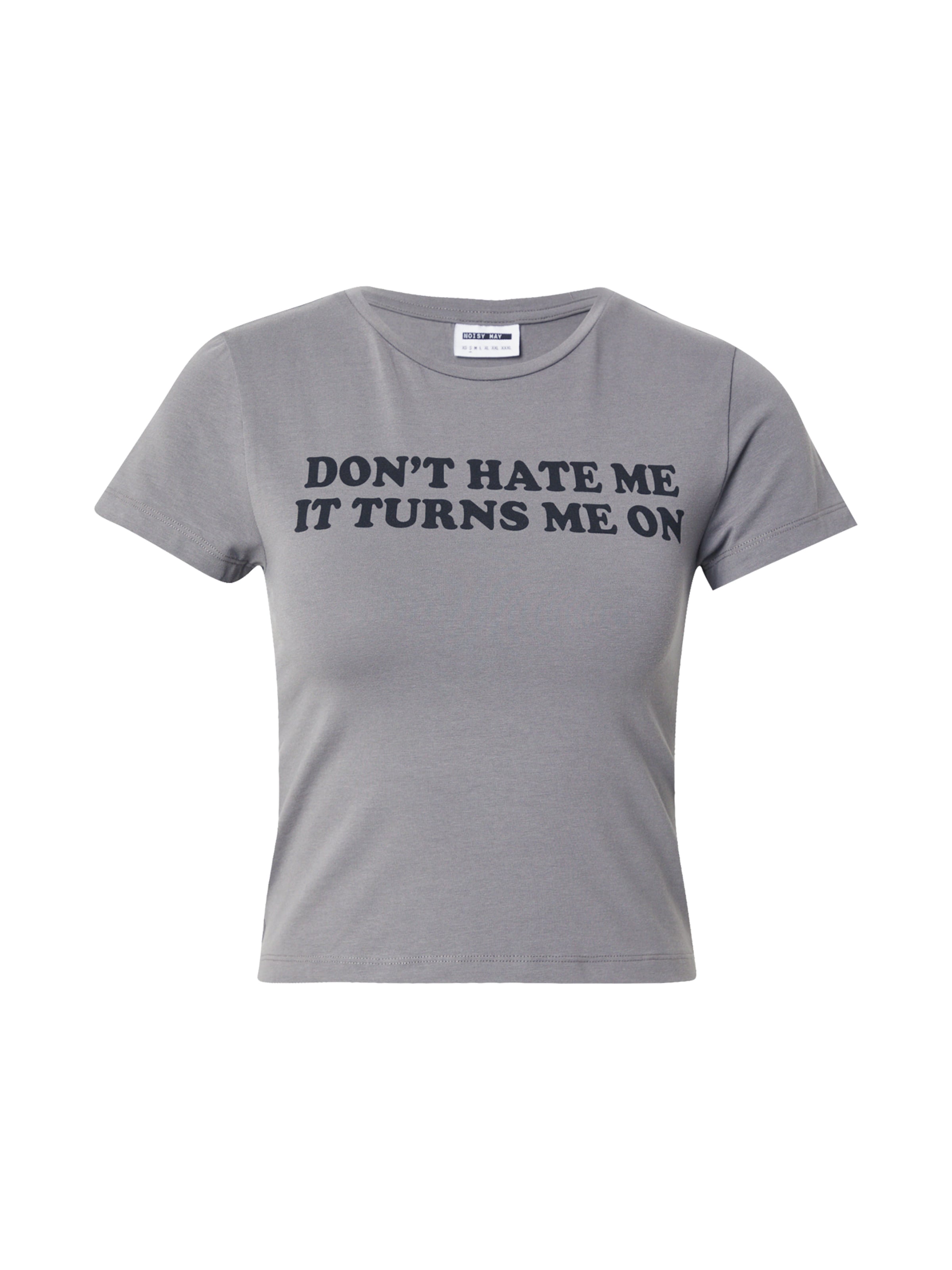 Noisy may T-shirt 'NMMOLLY' i grå: framsida