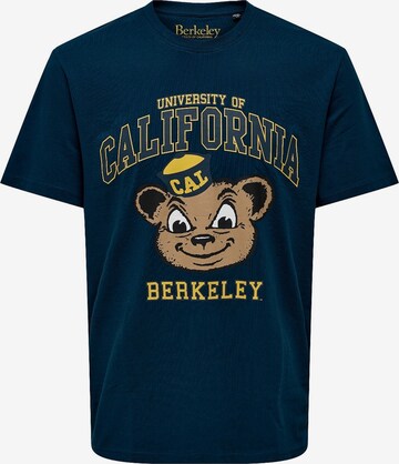 T-Shirt 'Berkeley' Only & Sons en bleu : devant