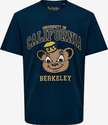 T-Shirt 'Berkeley' Only & Sons en bleu : devant