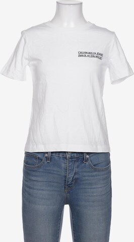 Calvin Klein Jeans Top & Shirt in XS in White: front