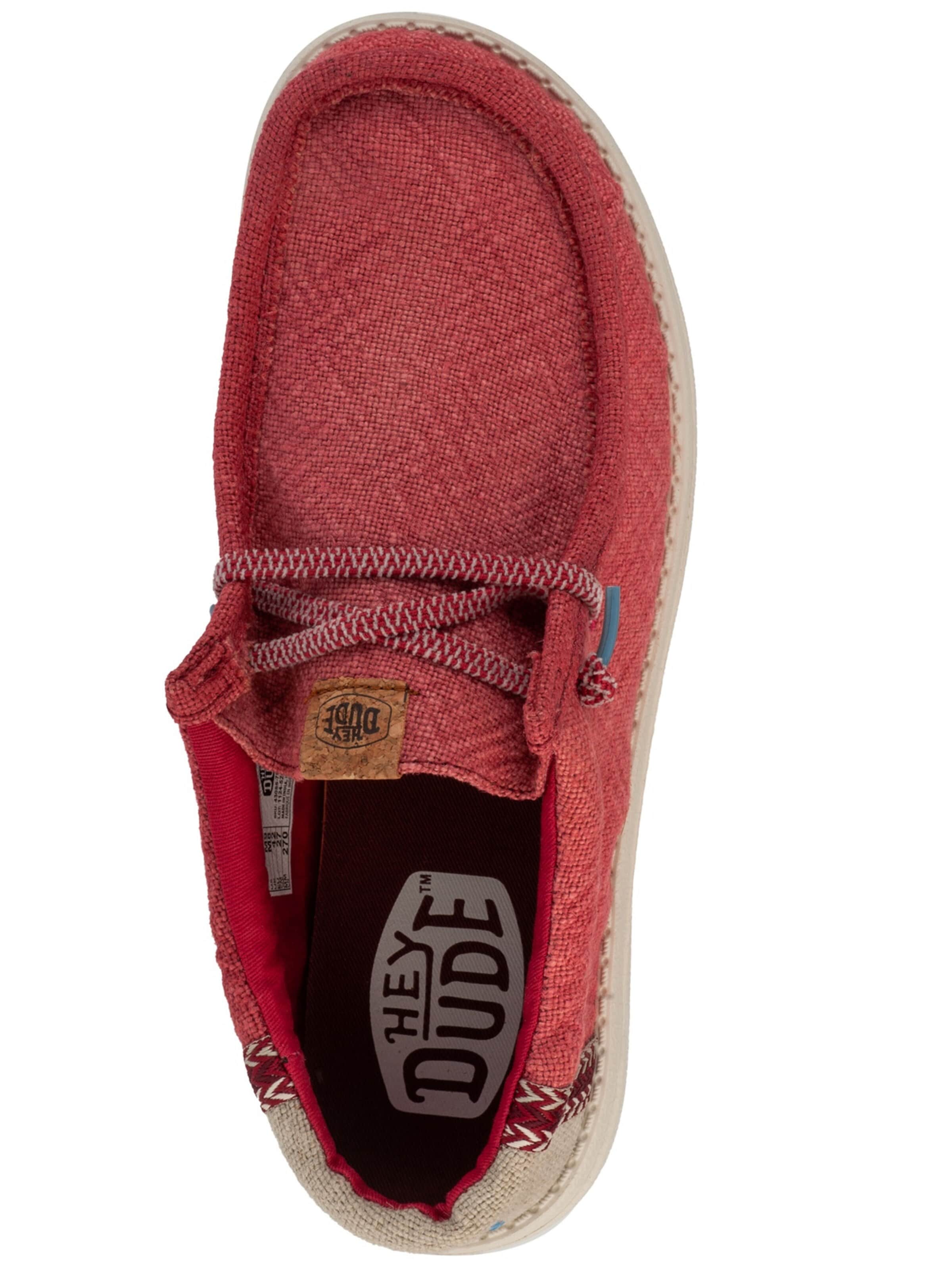 HEY DUDE Moccasin 'Hey Dude Wally Jute' in Red