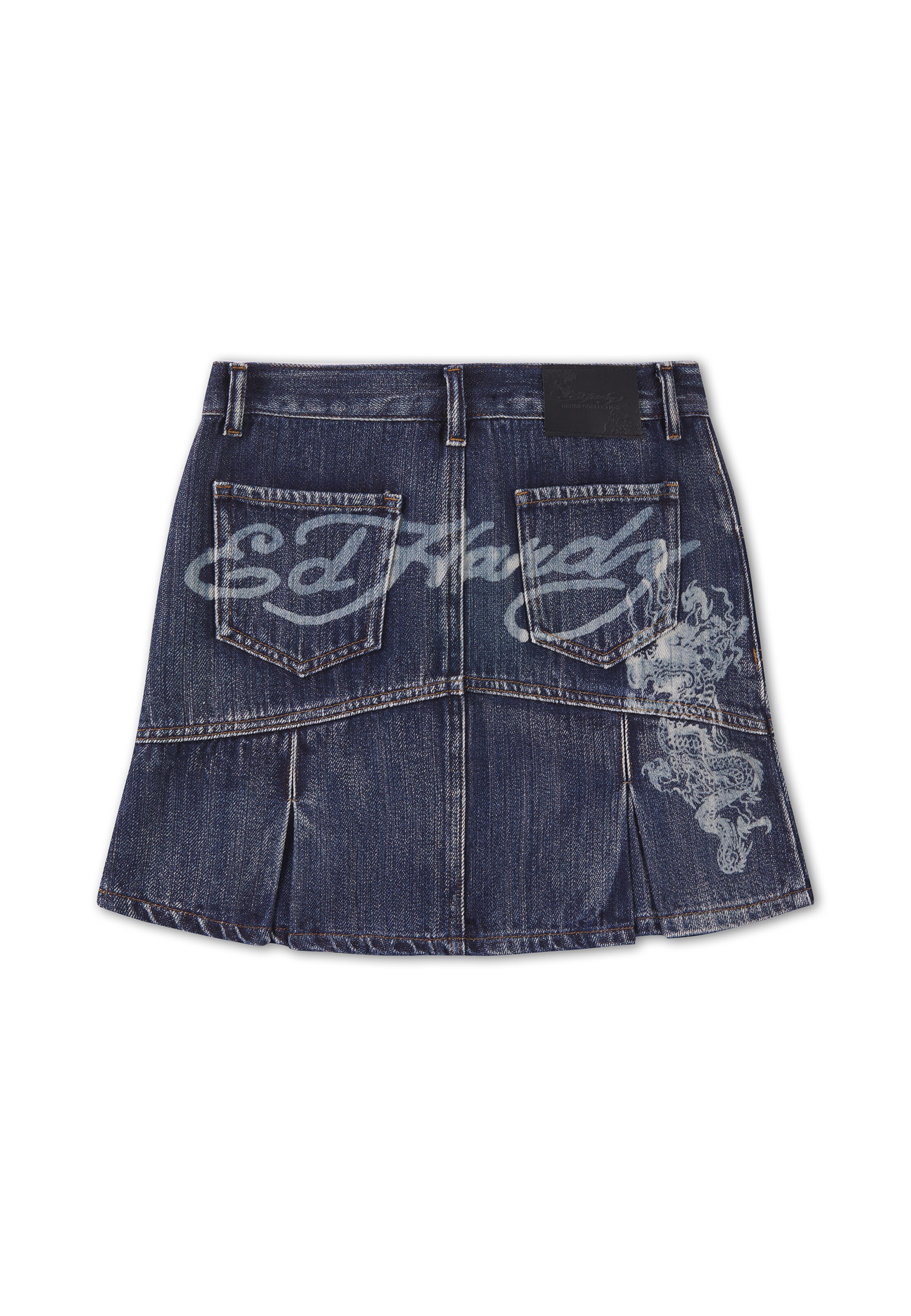 Ed Hardy Юбка 'Flaming Dragon' в Синий
