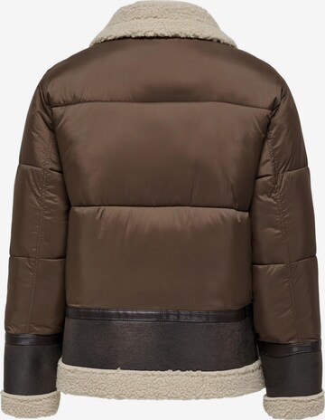 ONLY Winter Jacket 'Melinda' in Brown