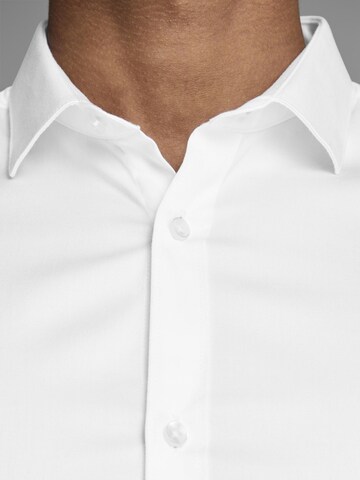 JACK & JONES Super Slim Fit Button Up Shirt 'Extra Slim Fit' in White