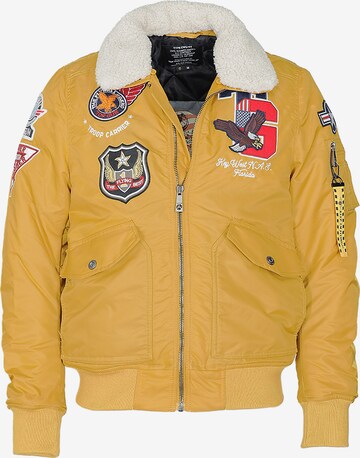 TOP GUN Between-Season Jacket in Yellow: front